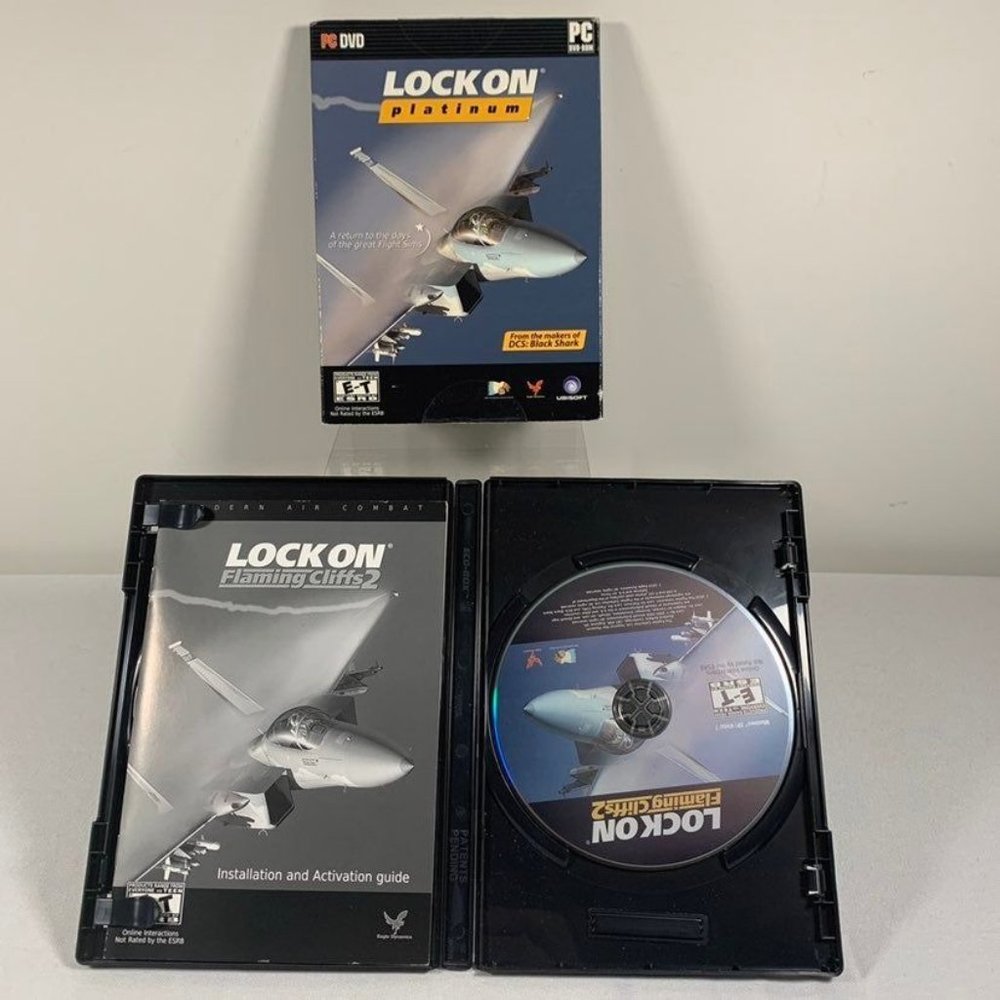 LOCK ON PLATINUM PC Game Flight Simulation 2010 Military Simulator Complete